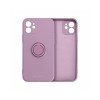 Husa Spate Roar Amber Compatibila Cu iPhone 13 Pro Max, Inel Metalic Pe Spate, Mov